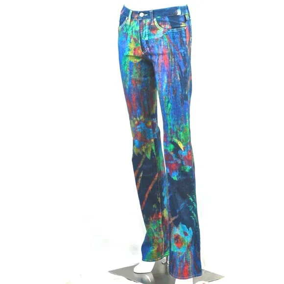 Versace Jeans Couture Artsy & Colourful Painted Jeans - Italy - Picture 2 of 11